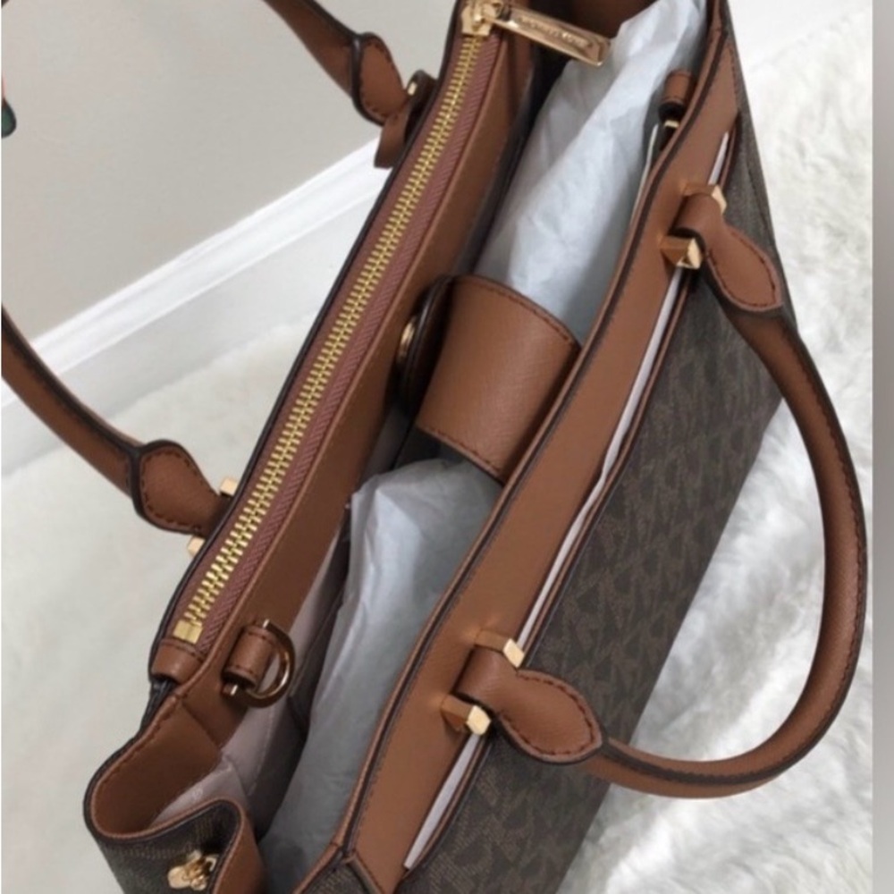 Michael Kors Brown and Tan Satchel - Picture 9 of 12